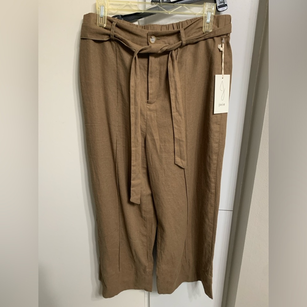 Joie Linen Pull On Pant Wide Leg